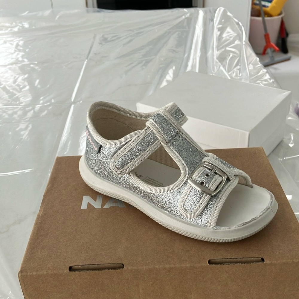 Silver sandals